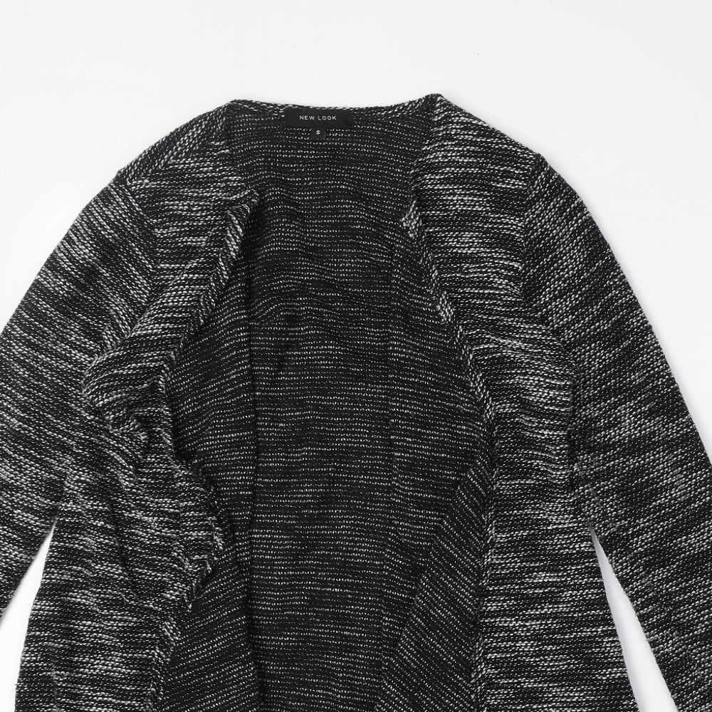 New Look Womens Grey V-Neck Polyester Cardigan Jumper Size S