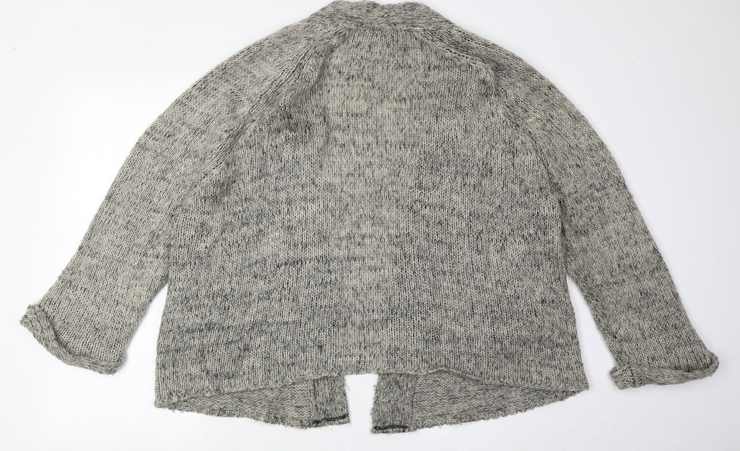 Topshop Womens Beige V-Neck Acrylic Cardigan Jumper Size 12