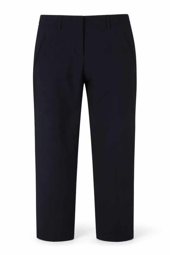 Marks and Spencer Womens Blue Polyester Trousers Size 10 Regular Zip