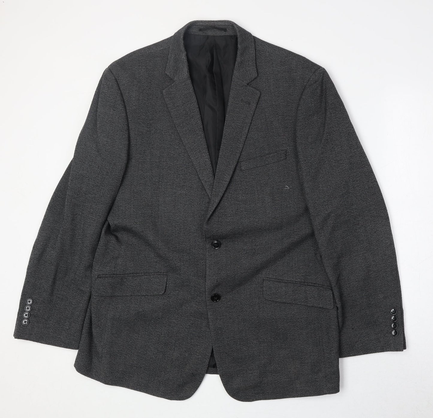 Charlton Gray Mens Grey Polyester Jacket Suit Jacket Size 44 Regular