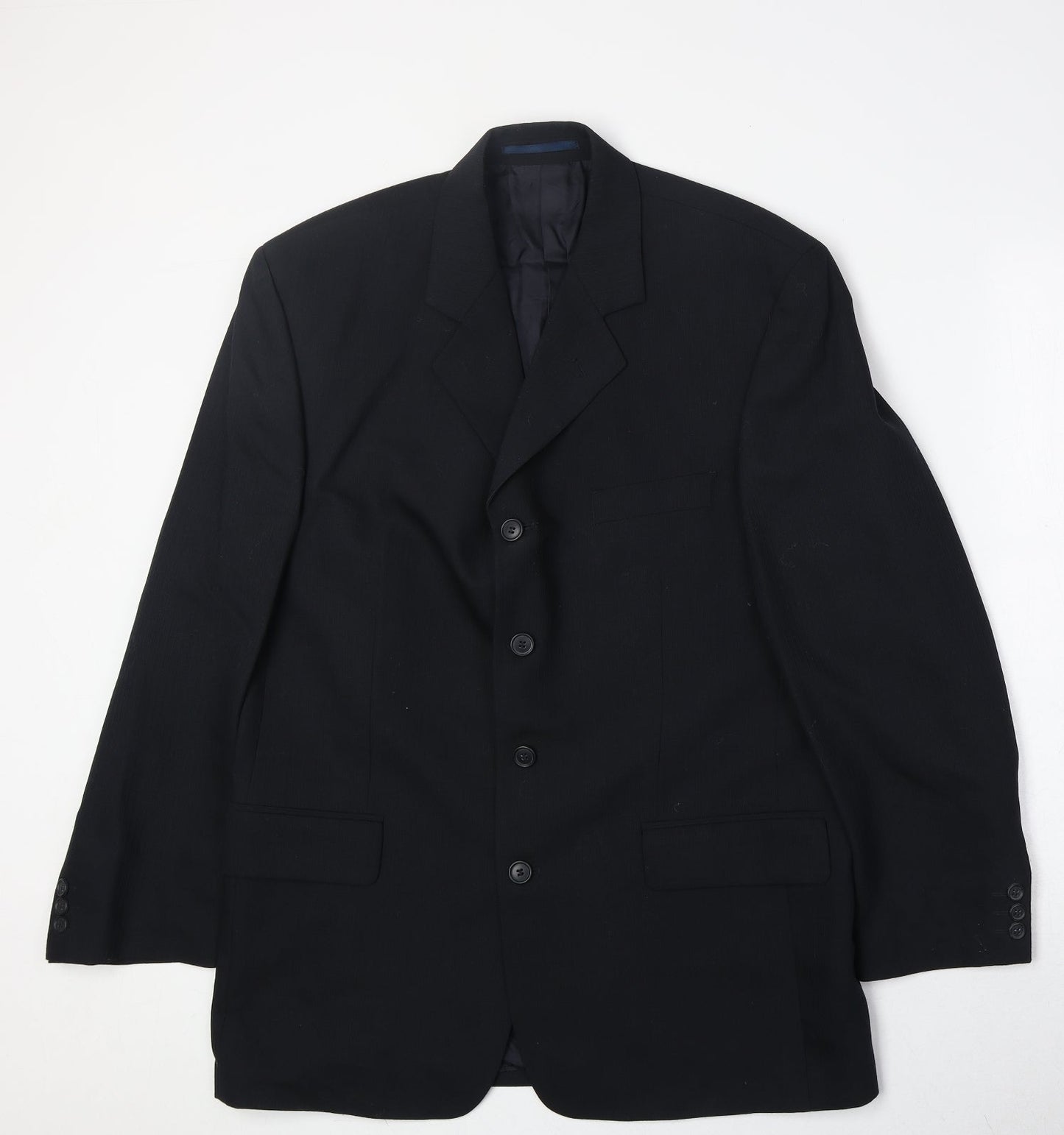 Tom English Mens Black Polyester Jacket Suit Jacket Size 42 Regular