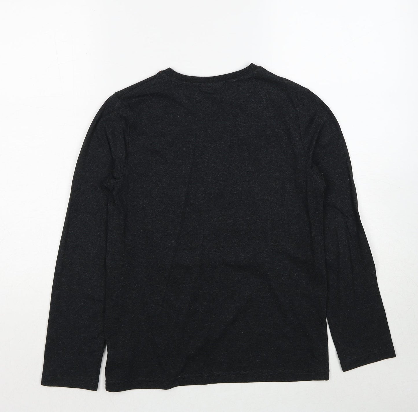 Marvel Comics Boys Grey Cotton Pullover T-Shirt Size 11-12 Years Round Neck Pullover - Be A Hero