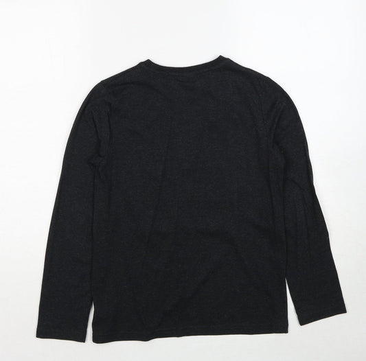 Marvel Comics Boys Grey Cotton Pullover T-Shirt Size 11-12 Years Round Neck Pullover - Be A Hero