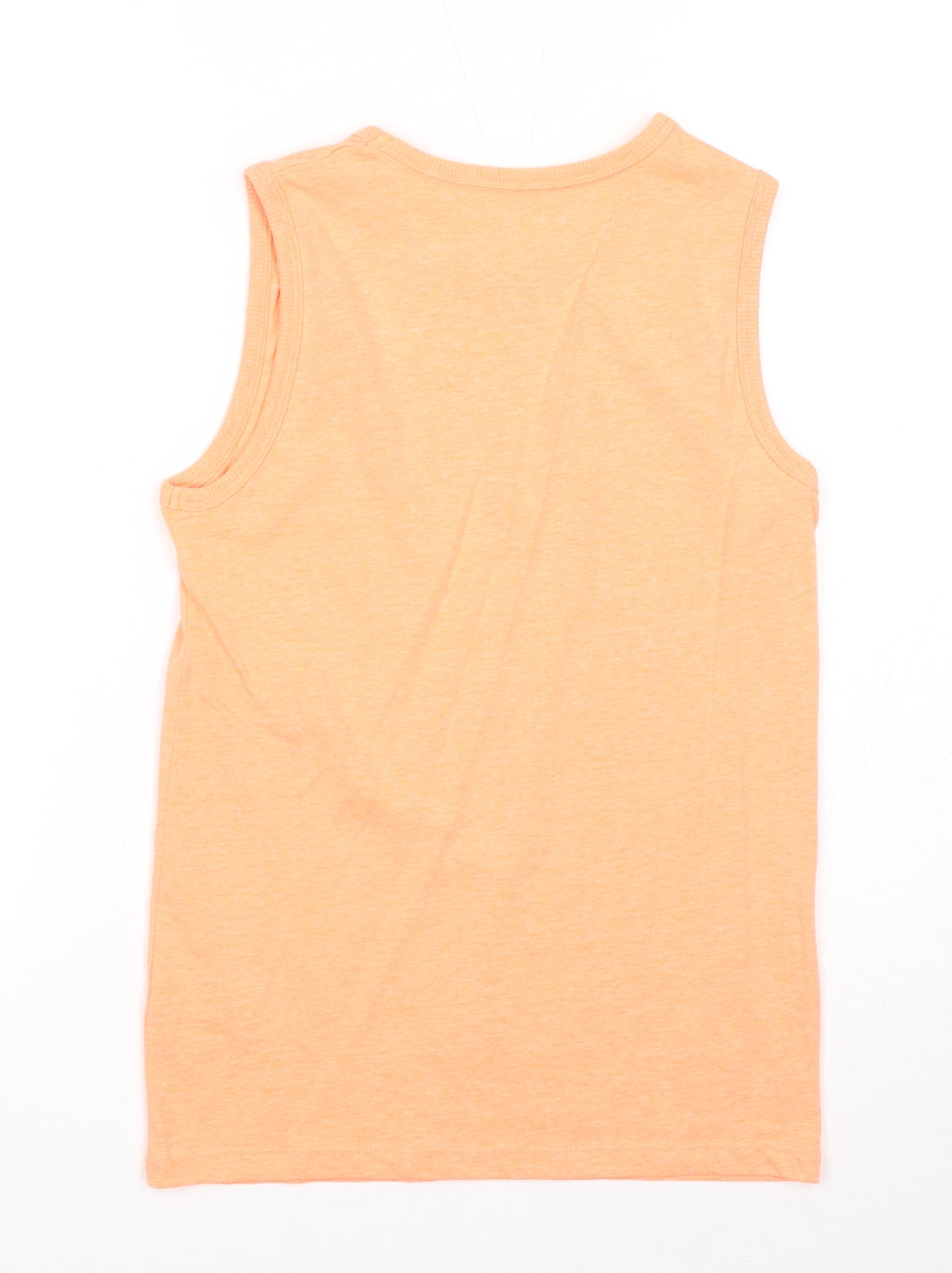 URBN DEPT Boys Orange Cotton Pullover Tank Size 12 Years Round Neck Pullover