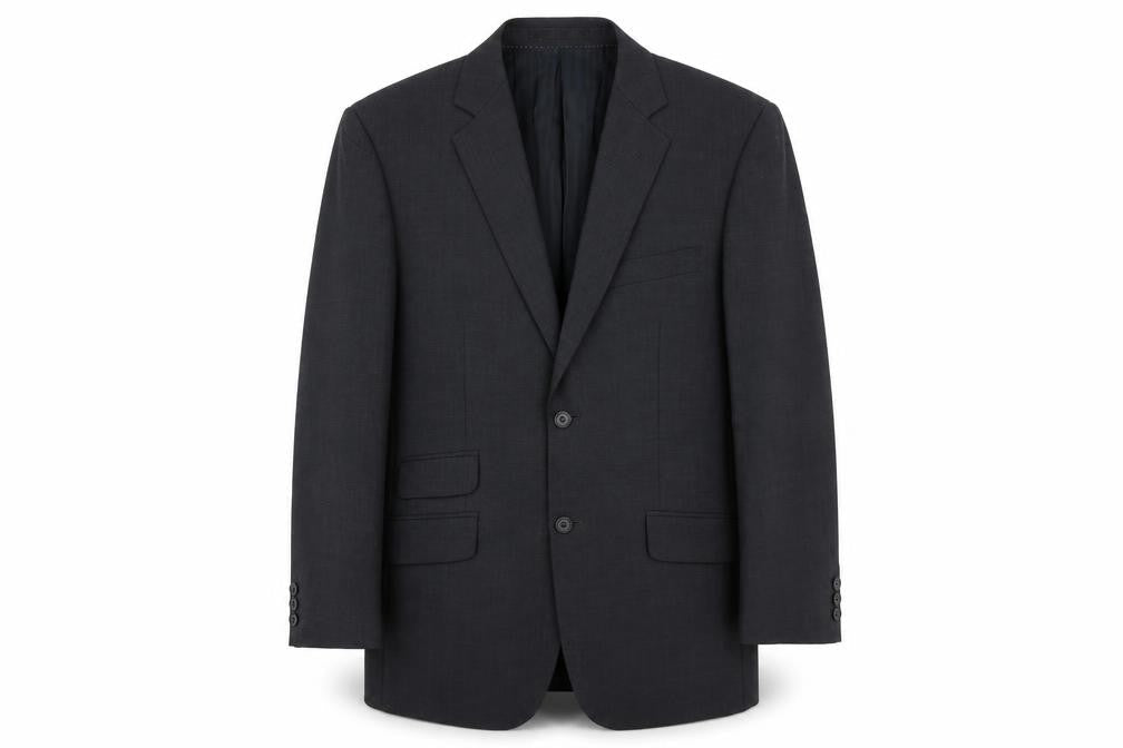 Mens 38 Chest Regular Fellini Grey Two-Button