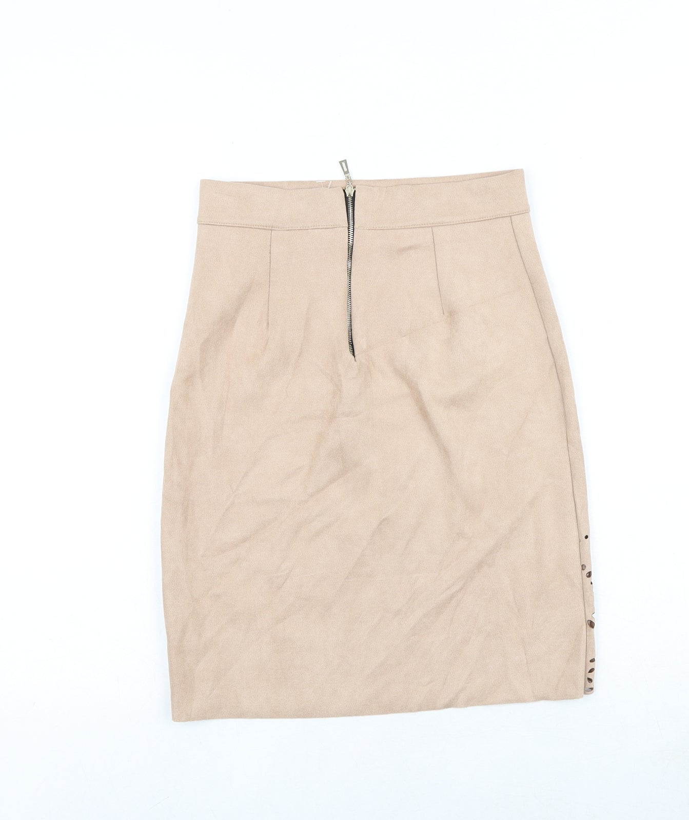 Top Top Top Womens Pink Geometric Polyester A-Line Skirt Size 26 in Zip