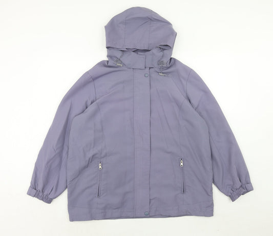 Bonmarché Womens Purple Jacket Size M Zip