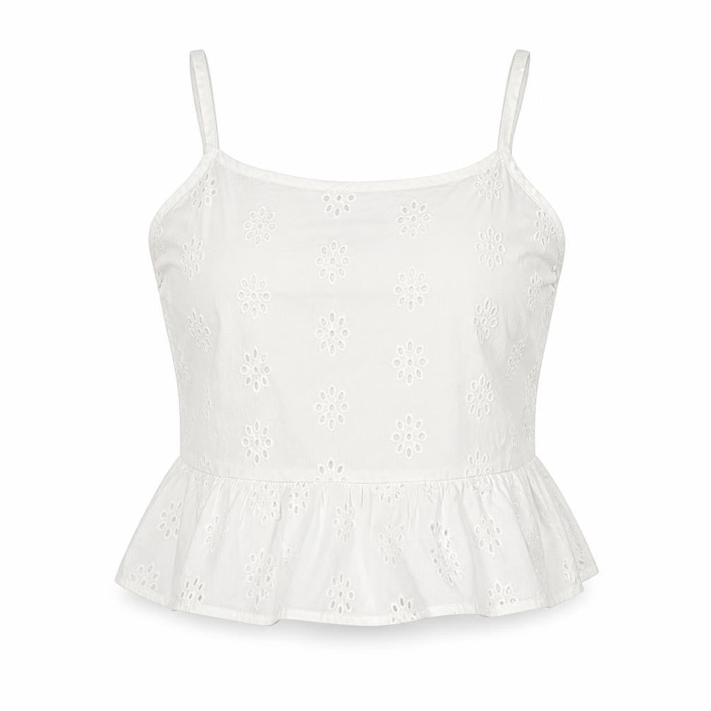 Womens UK Size 6 Jack Wills White Cotton Tank