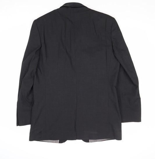 Marks and Spencer Mens Grey Polyester Jacket Suit Jacket Size 42 Regular