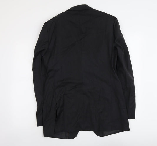 Simon Carter Mens Grey Wool Jacket Suit Jacket Size L Regular