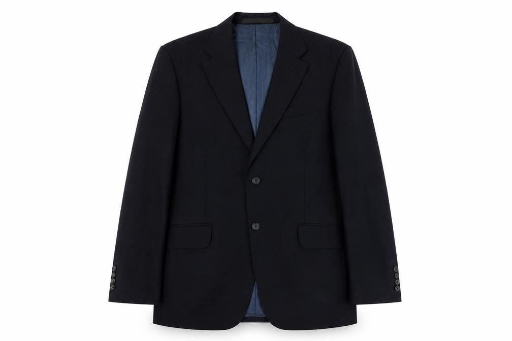Marks and Spencer Mens Blue Wool Jacket Suit Jacket Size M Regular