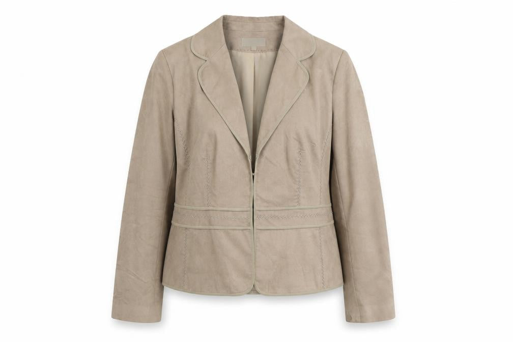 Marks and Spencer Womens Beige Polyester Jacket Blazer Size 12