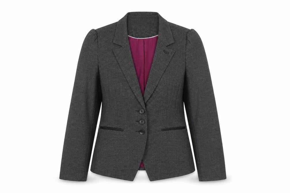 NEXT Womens Grey Polyester Jacket Suit Jacket Size 12