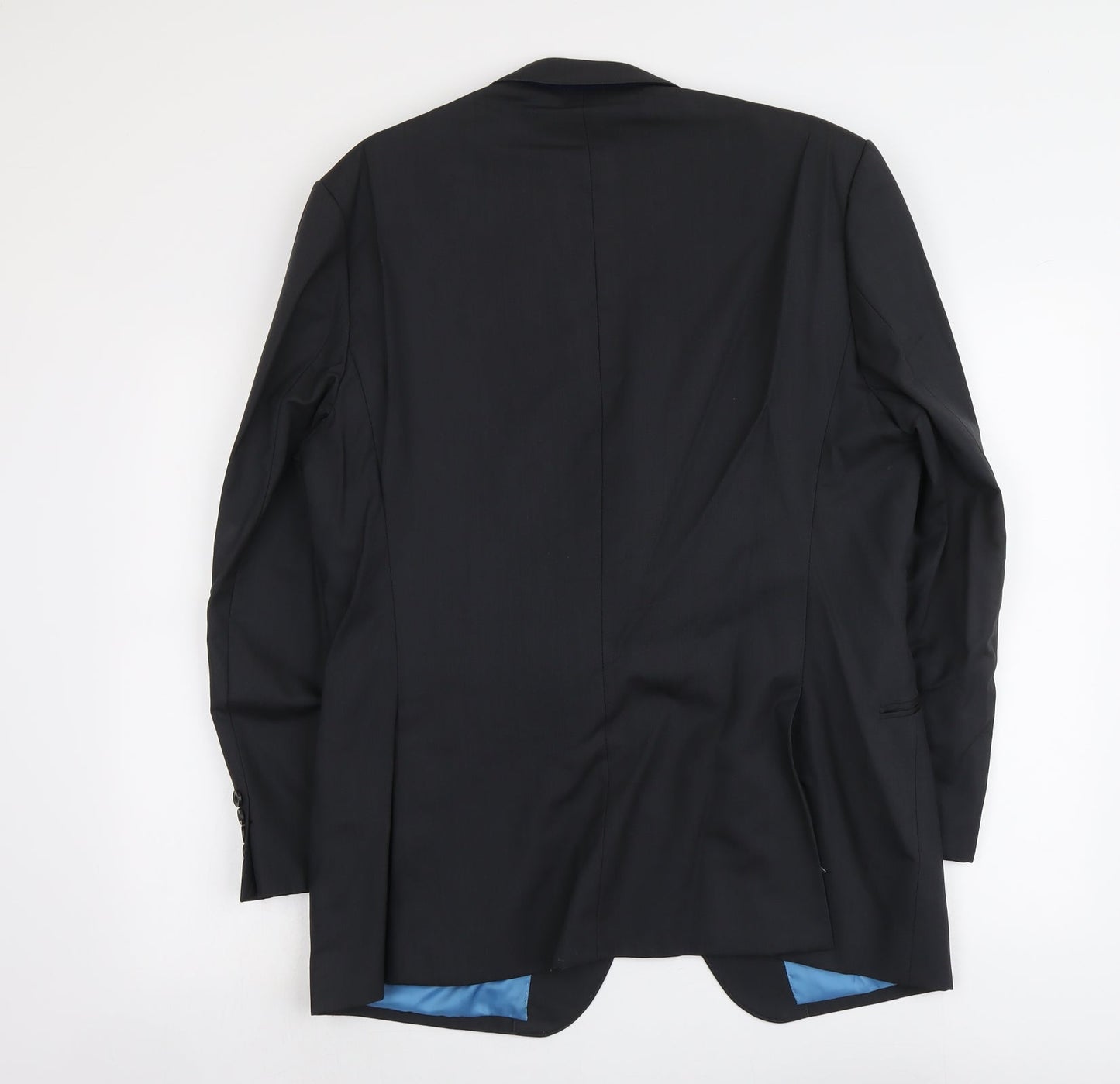 Marks and Spencer Mens Black Wool Jacket Blazer Size M Regular