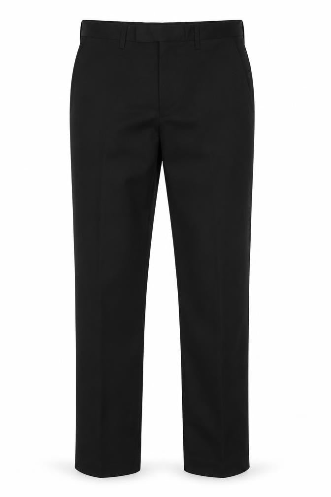 Jack Reid Mens Black Polyester Trousers Size 30 in Regular Zip