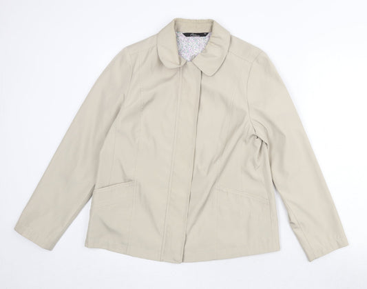 Bonmarché Womens Beige Jacket Size XS Zip