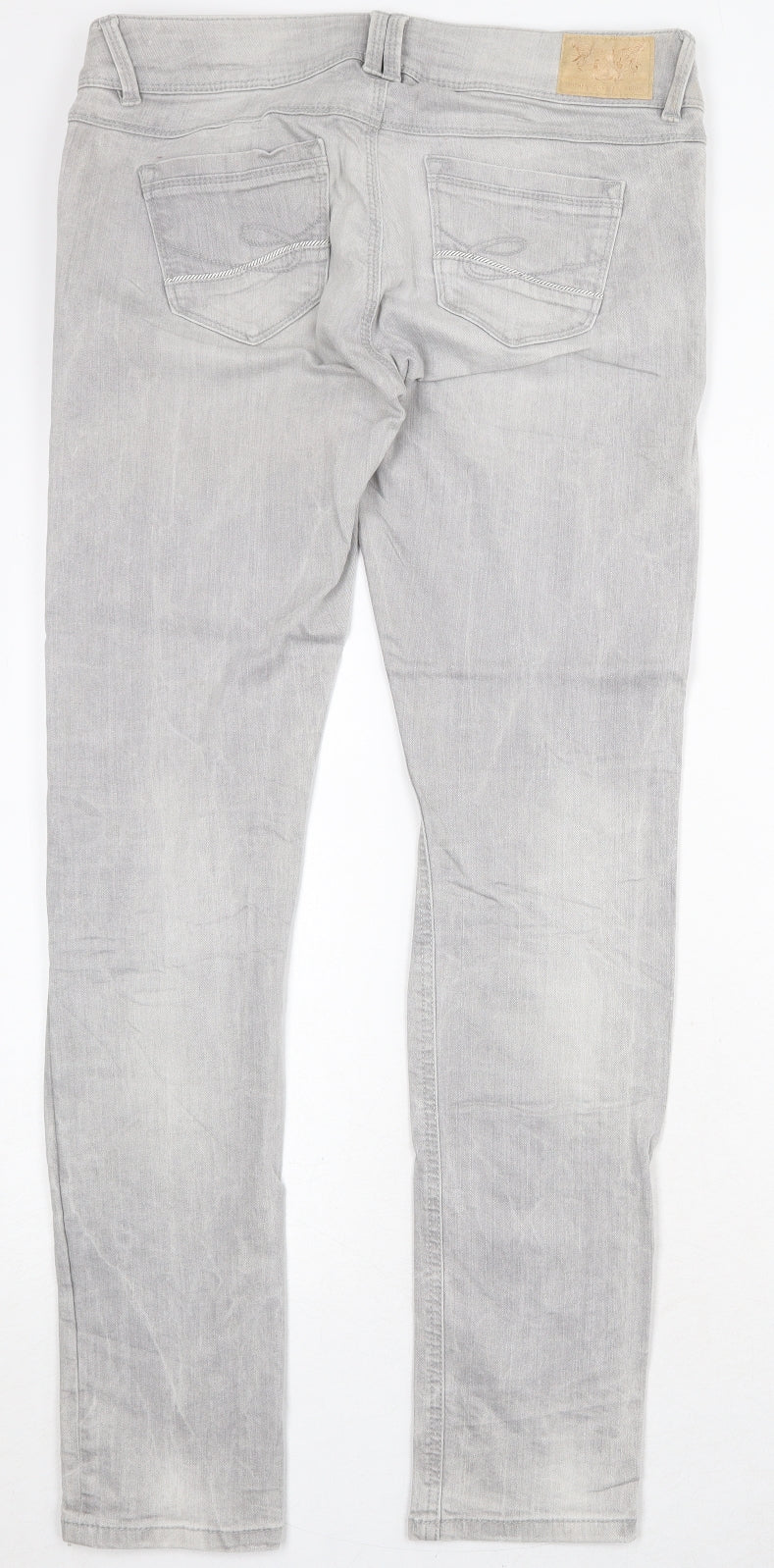 Esprit Womens Grey Cotton Skinny Jeans Size 31 in Regular Zip
