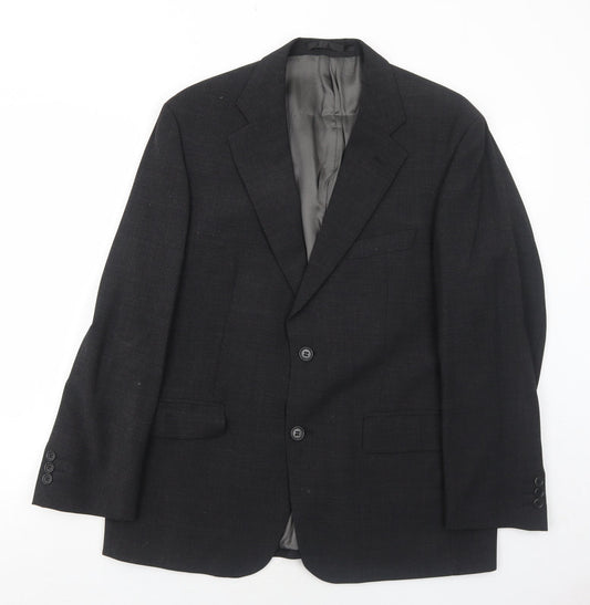 Impressions Mens Grey Polyester Jacket Suit Jacket Size 42 Regular
