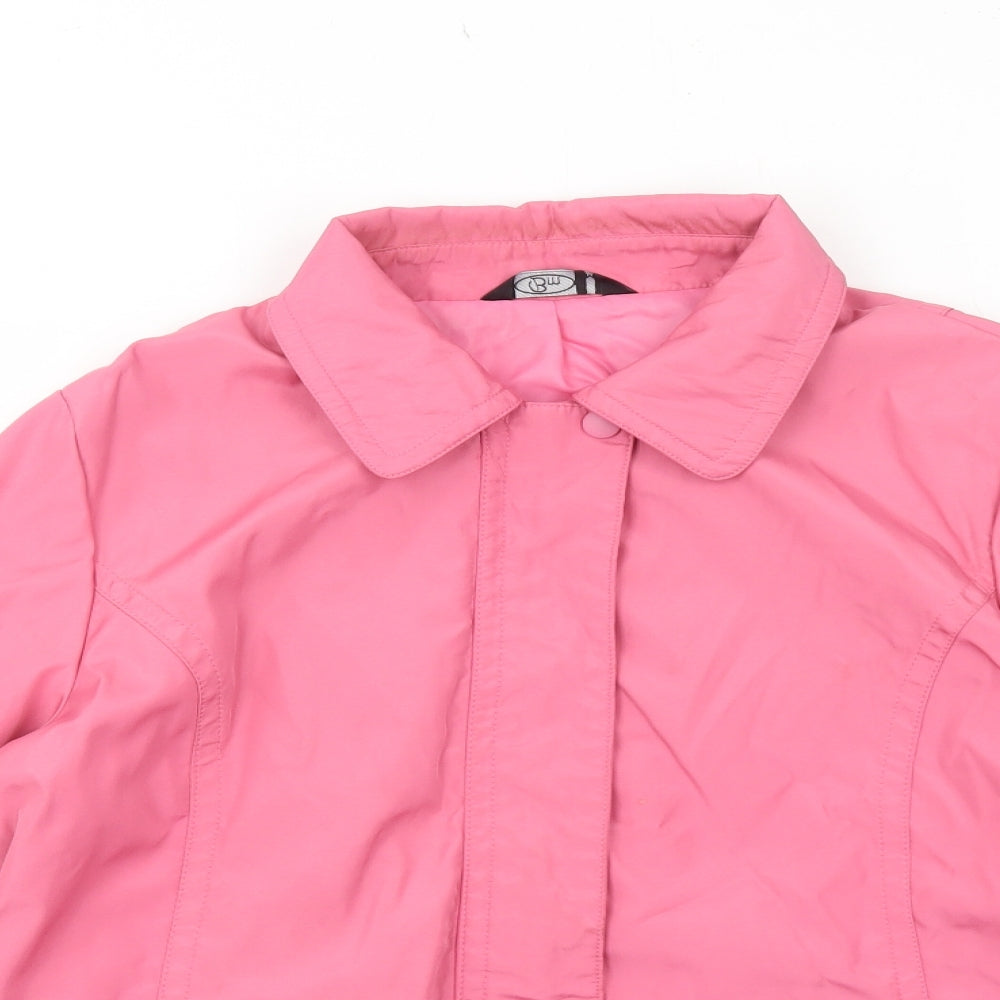 Bonmarché Womens Pink Jacket Size M Zip