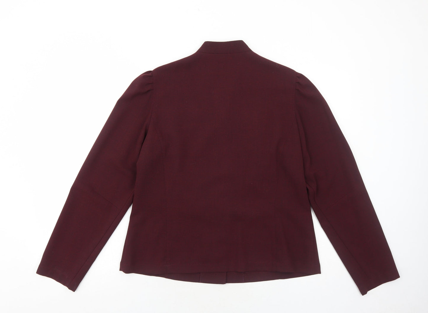 Country Casuals Womens Red Jacket Blazer Size 14 Button