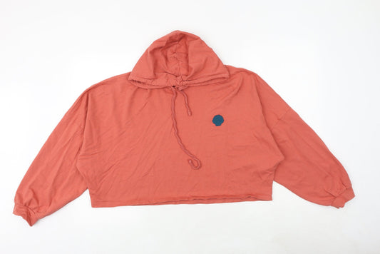 Disney Womens Pink Cotton Pullover Hoodie Size 12 Pullover - Little Mermaid