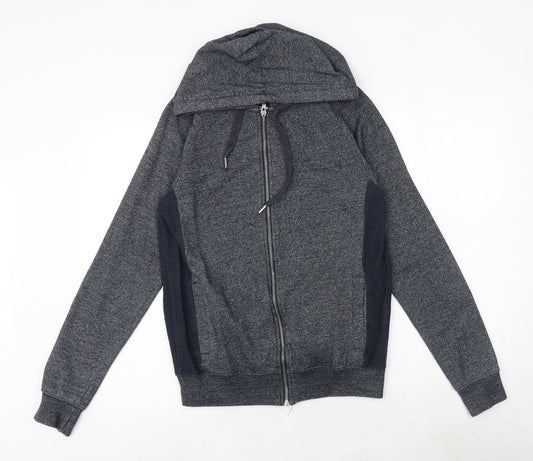 Genetic Apparel Mens Blue Cotton Full Zip Sweatshirt Size S