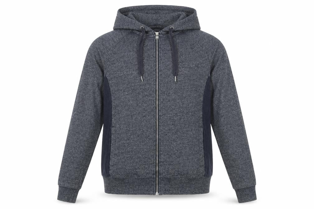 Genetic Apparel Mens Blue Cotton Full Zip Sweatshirt Size S