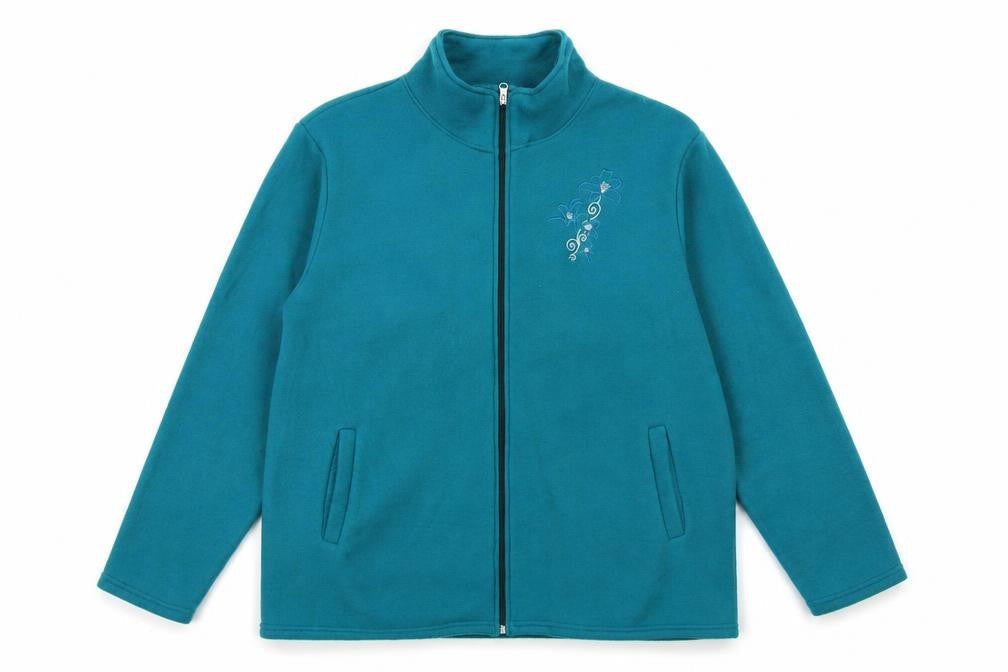 Anna De Lancay Womens Green Jacket Size XL Zip