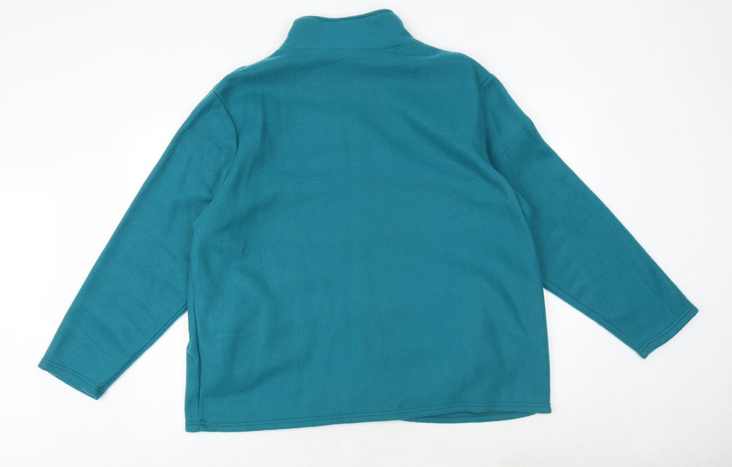 Anna De Lancay Womens Green Jacket Size XL Zip