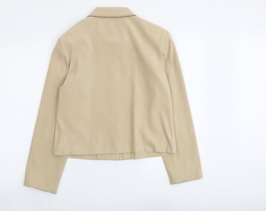 Lakeland Womens Beige Jacket Size 14 Button