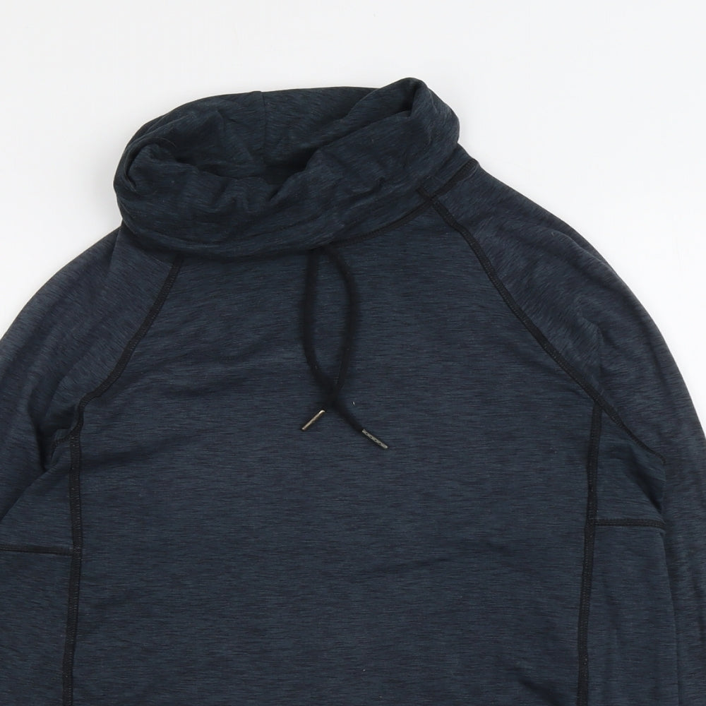 New Look Womens Blue Polyester Pullover Sweatshirt Size S Pullover
