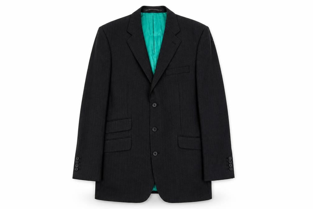 Roderick Charles Mens Grey Polyester Jacket Suit Jacket Size 40 Regular