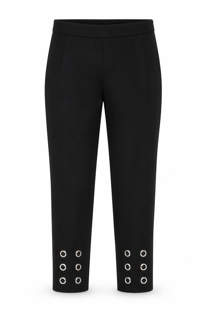H&M Womens Black Polyester Jegging Trousers Size 6 L27 in Regular Zip