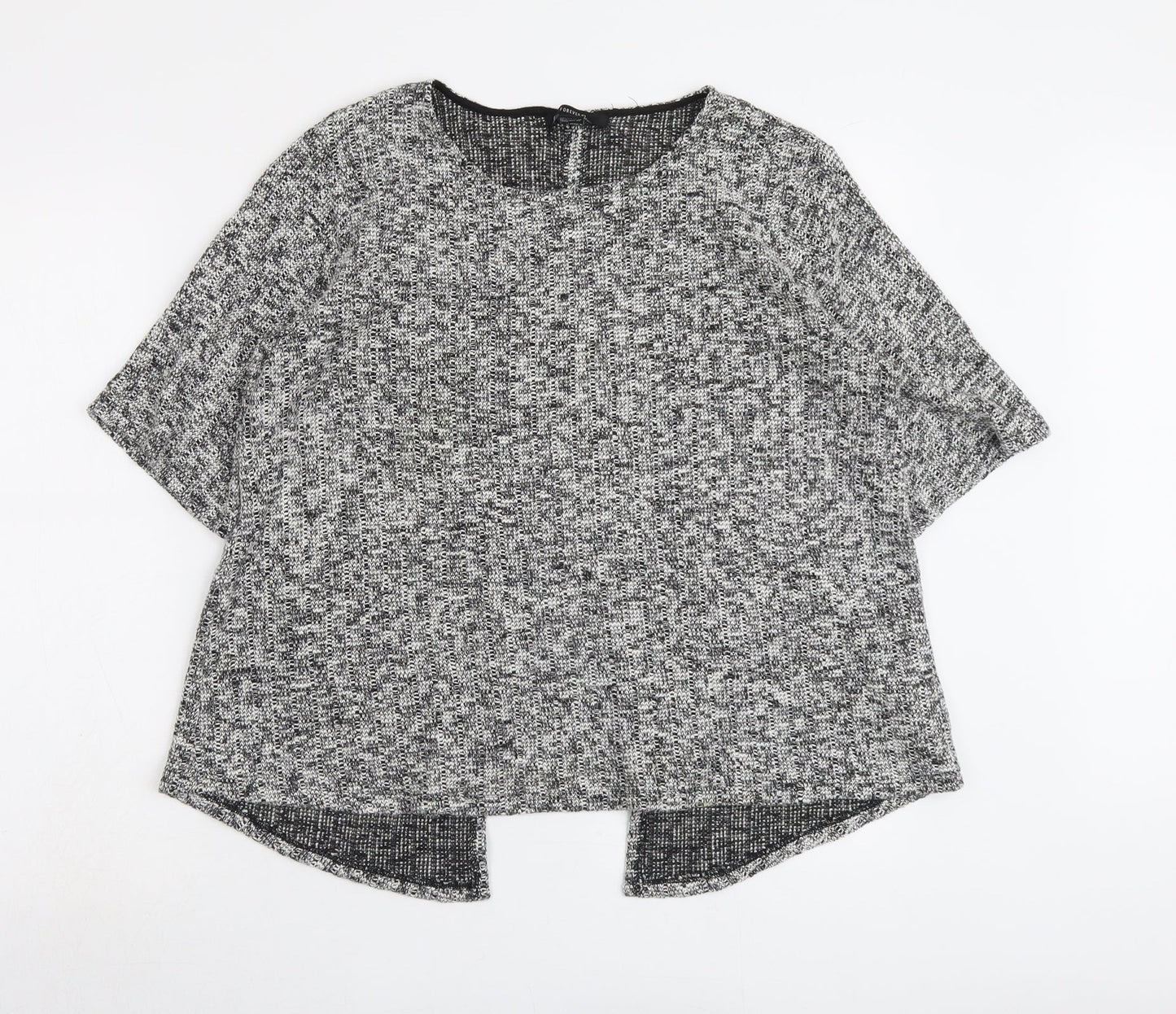 FOREVER 21 Womens Grey Round Neck Cotton Pullover Jumper Size L