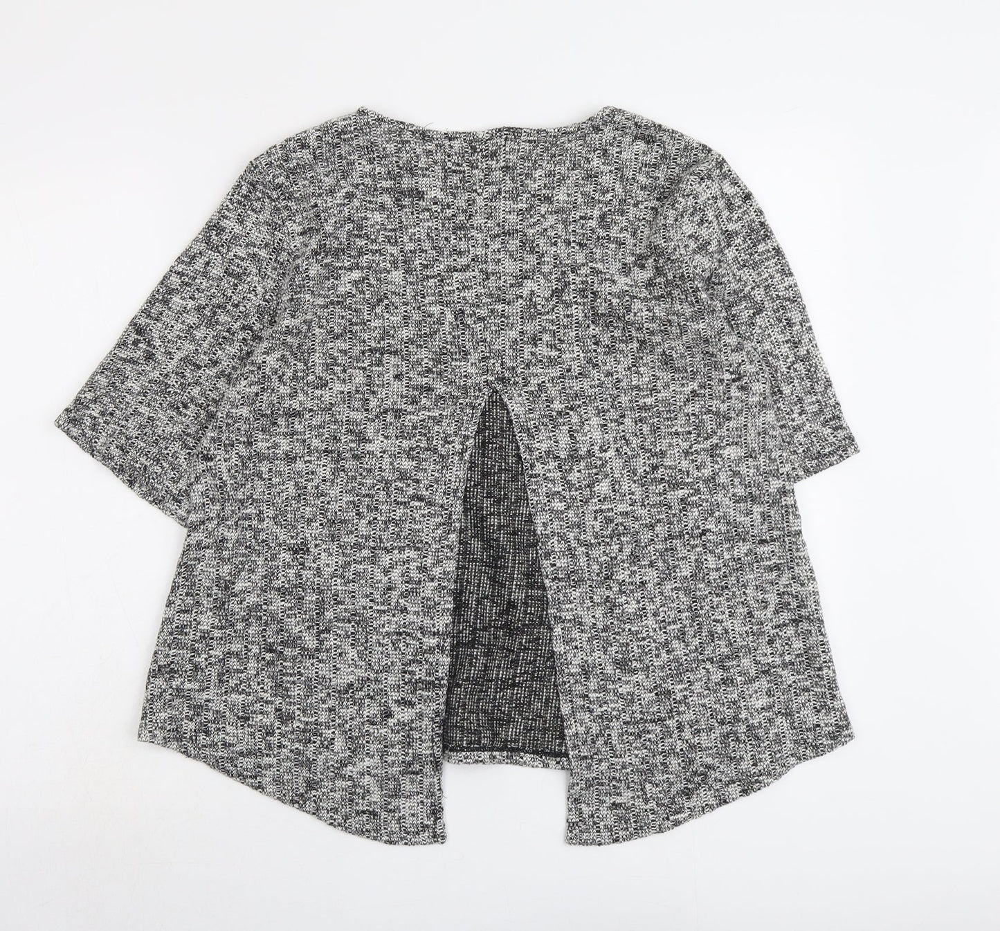 FOREVER 21 Womens Grey Round Neck Cotton Pullover Jumper Size L