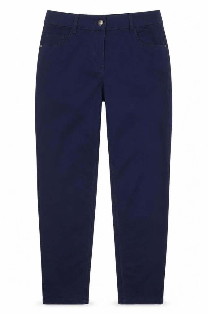 Up2Fashion Womens Blue Cotton Tapered Jeans Size 32 in Regular Zip
