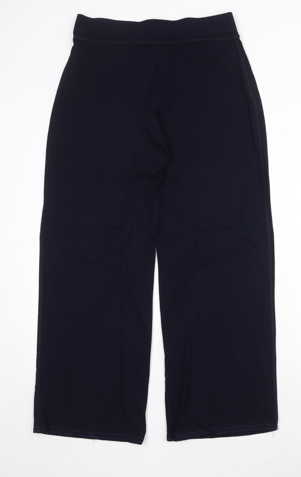 Marks and Spencer Womens Blue Viscose Trousers Size 10 Regular