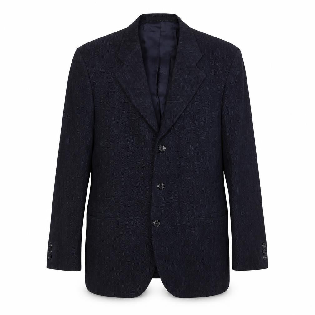 Marks and Spencer Mens Blue Cotton Jacket Suit Jacket Size 40 Regular