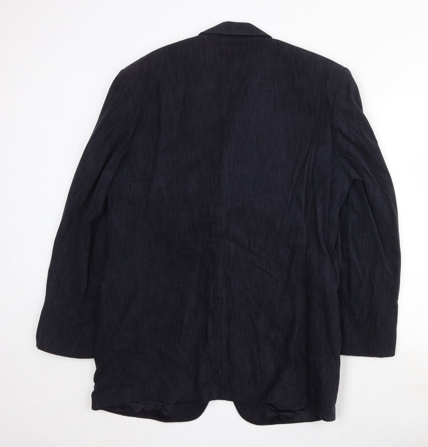 Marks and Spencer Mens Blue Cotton Jacket Suit Jacket Size 40 Regular