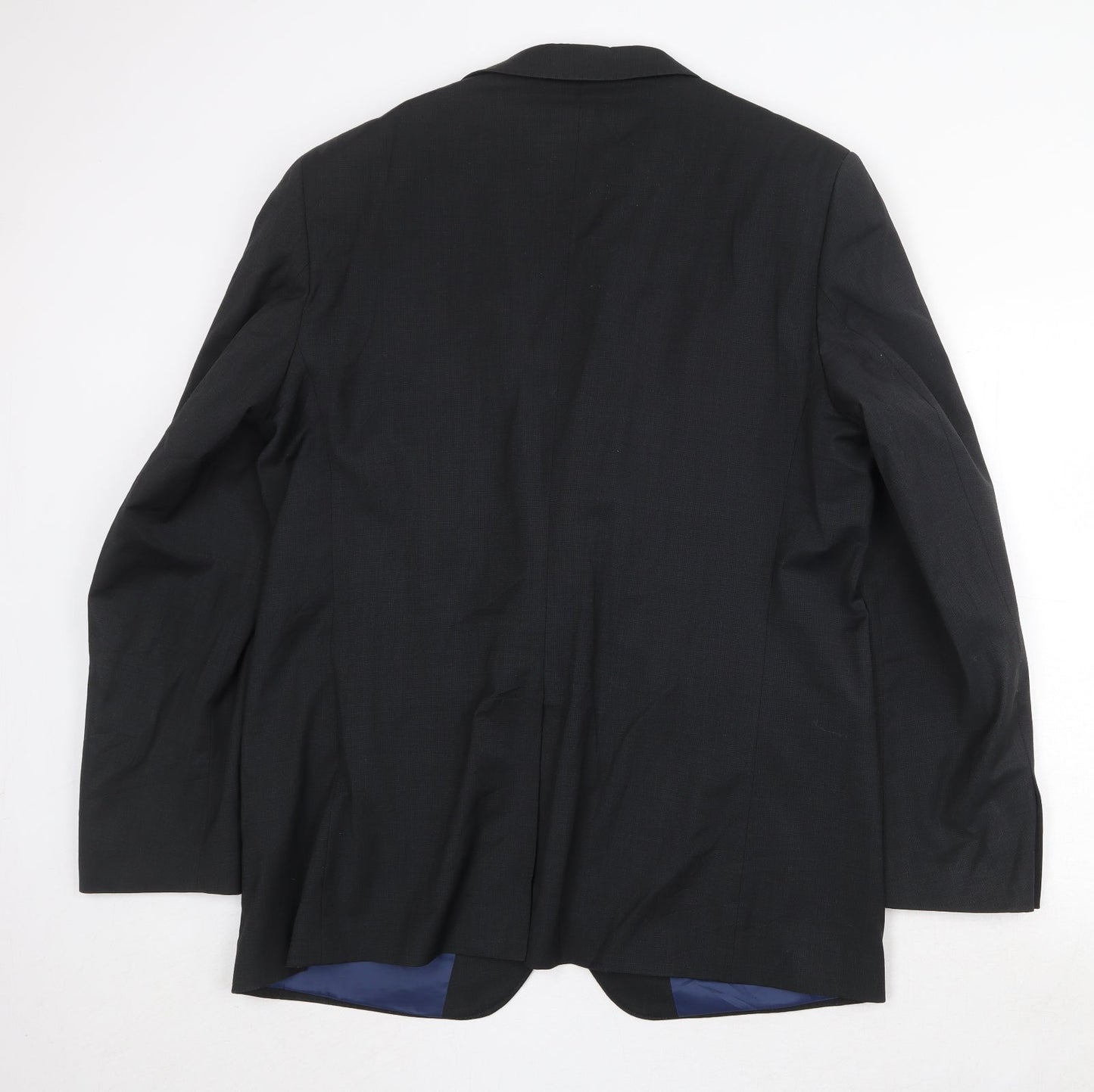 Marks and Spencer Mens Black Wool Jacket Suit Jacket Size 44 Regular