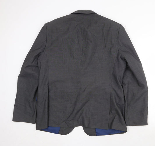 Marks and Spencer Mens Grey Wool Jacket Suit Jacket Size 44 Regular