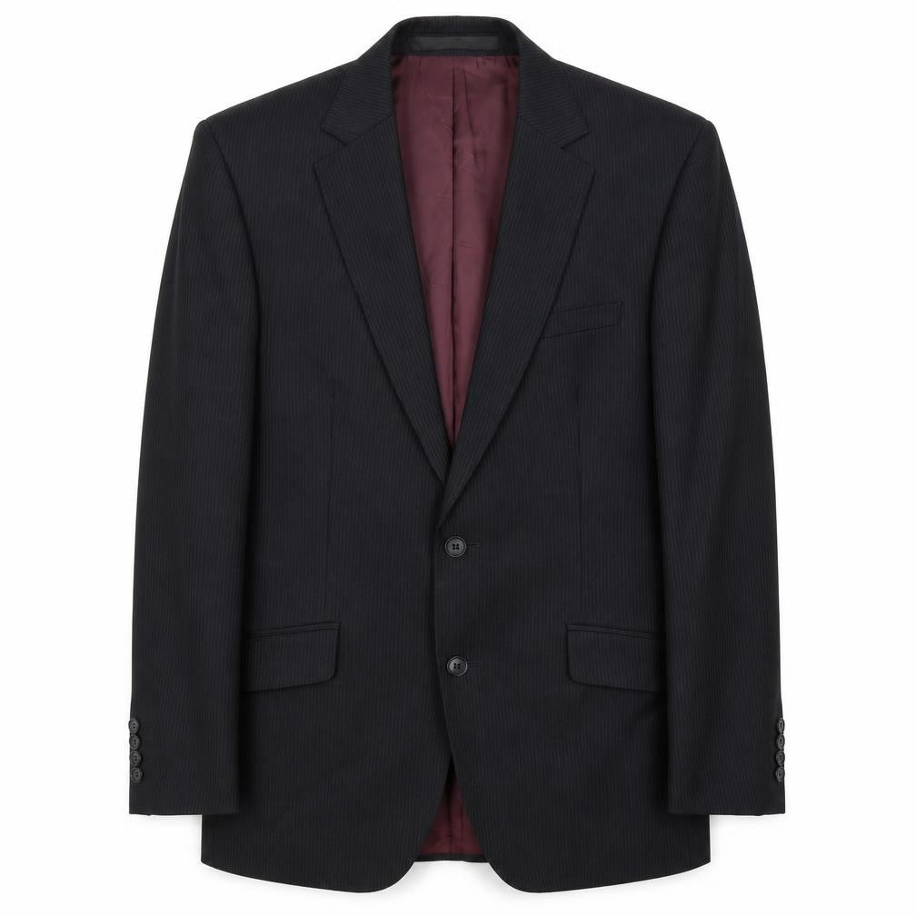 Marks and Spencer Mens Black Wool Jacket Suit Jacket Size 38 Regular