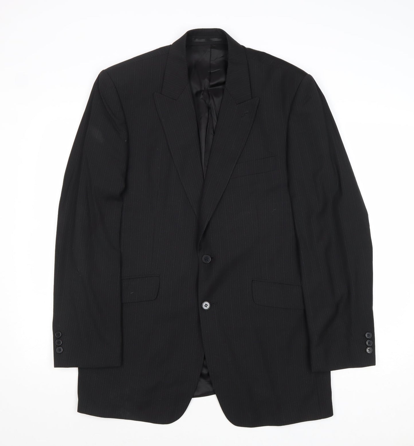 Burton Mens Black Polyester Jacket Suit Jacket Size 40 Regular
