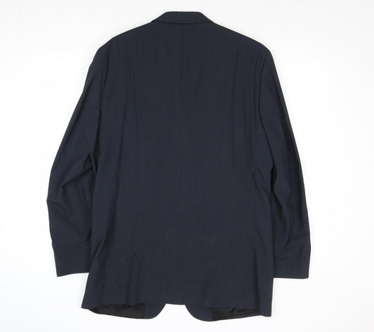 River Island Mens Blue Polyester Jacket Suit Jacket Size 40 Regular