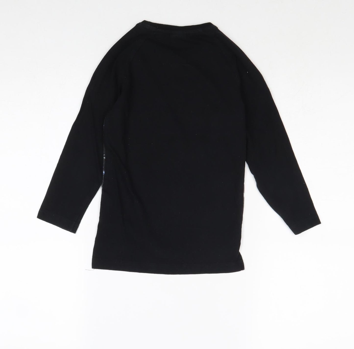 Star Wars Boys Black Cotton Pullover T-Shirt Size 5 Years Round Neck Pullover