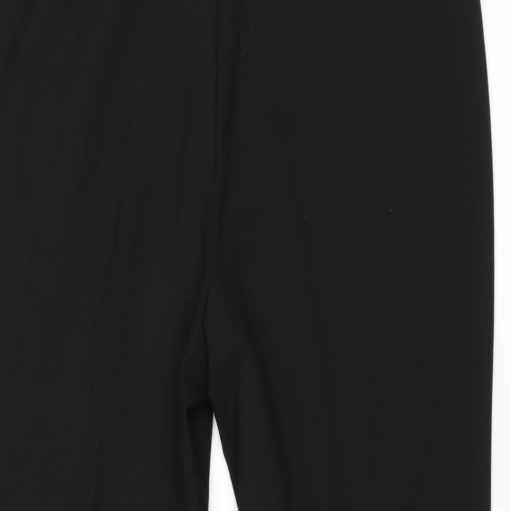 Lakeland Womens Black Polyester Trousers Size 16 Regular Zip