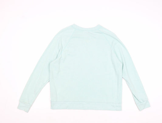 Divided by H&M Womens Blue Polyester Pullover Sweatshirt Size L Pullover