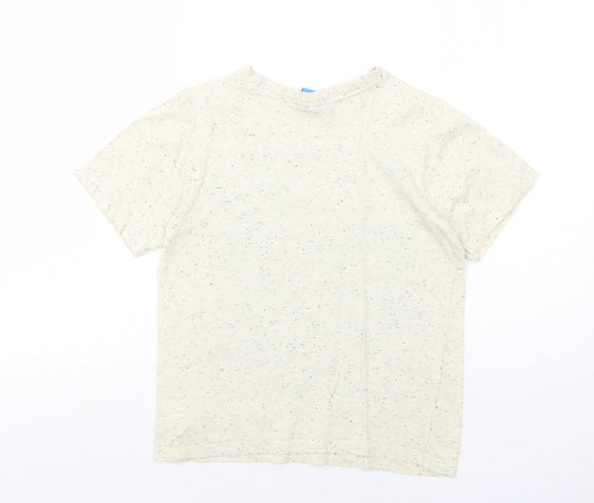 Moshi Monsters Boys Ivory Cotton Pullover T-Shirt Size 8-9 Years Round Neck Pullover
