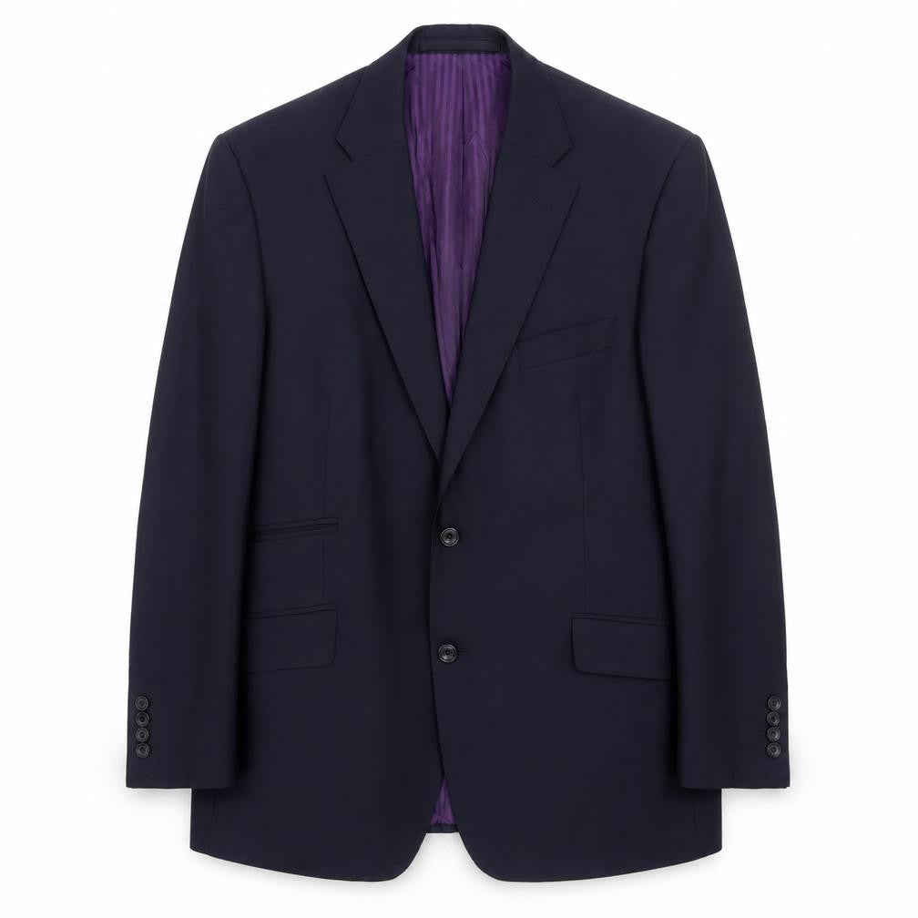 Marks and Spencer Mens Blue Wool Jacket Suit Jacket Size 42 Regular