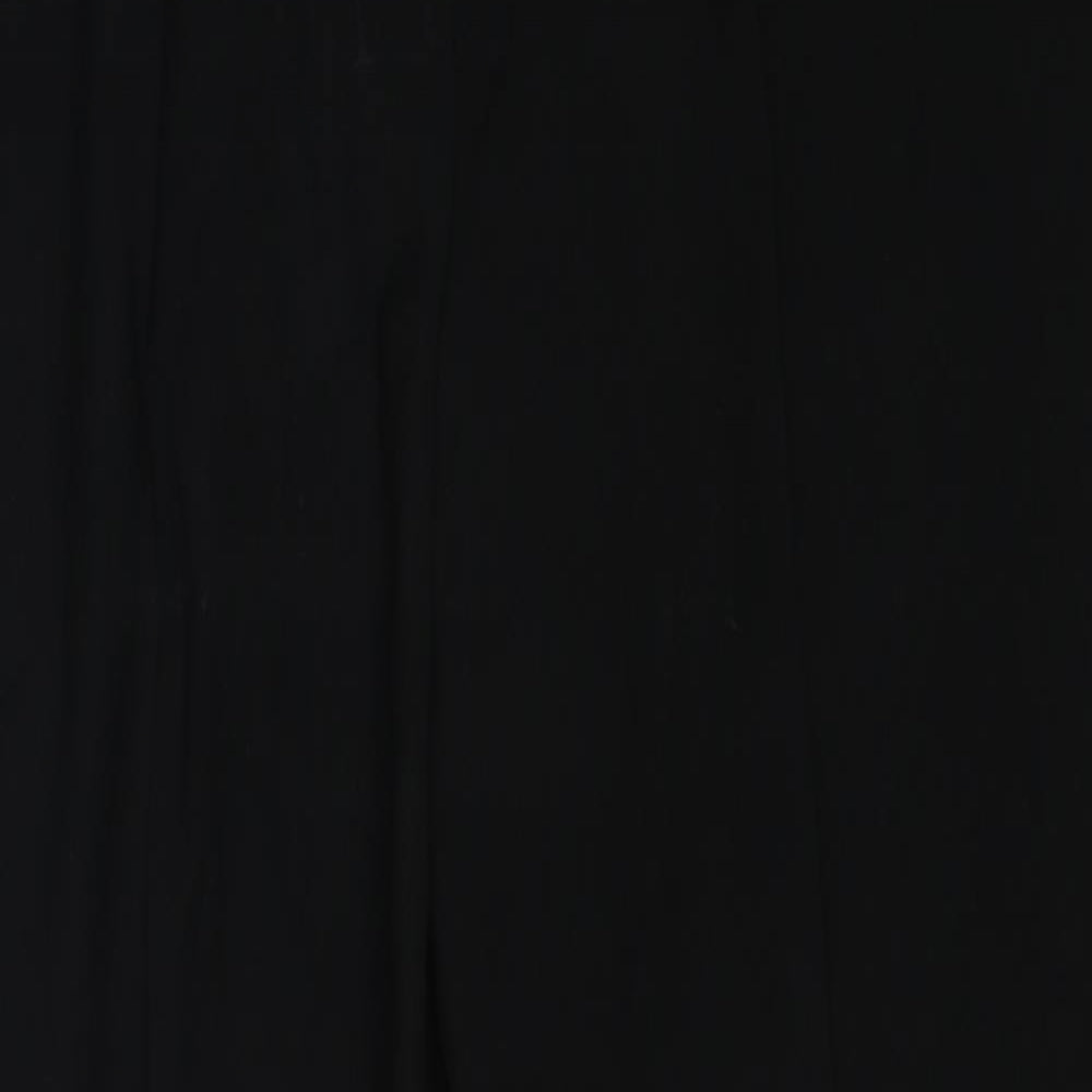 Bianca Womens Black Polyester Trousers Size 14 Regular Zip